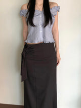 Flue Stripe Blouse (2 colors)