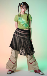 Pom Pom Lace Skirt 