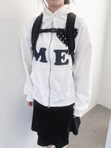 Love me!♥ フードジップアップ (2color)