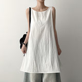 V-T A-Line Simple Round Dress