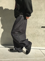 Shane Non-Fade Dart Balloon Denim Pants