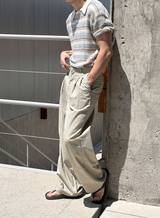[S/S] Inconnect stripe kara half knit(3color)