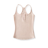 ルミボタンレースバックスリーブレス