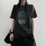 デレンスケッチフラワー半袖Tシャツ (3 colors)