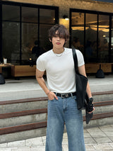 [1+1] LMN Aven Cut Muscle Fit Short Sleeve T-Shirt (3 colors)