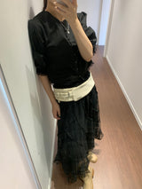 Eyelet Low Suede Belt (2color)