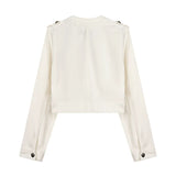 Eira Military Button Denim Jacket
