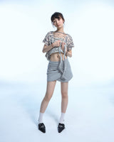 Eyelet 2 - Way Wrap Skirt - Gray
