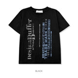 ファッドレタリング半袖Tシャツ -3C