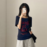 ビオオフショルダーショートスリーブドTシャツ(4 colors)