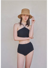 Stella Knit Top and Bottom Set Black