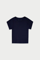 ラベルベーシックTシャツ_navy