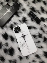Ink Lettering Gothic Cross hard Case