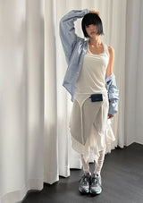 LAYERED HALTER SLEEVELESS