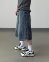 モデンワイド8レングスバミューダデニムパンツ