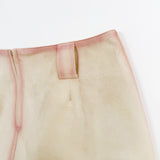 OIL BRIDGE SUEDE SKIRT IVORY