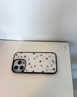 strawberry flower phone case (ivory) 