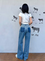 グラデーションウォッシングデニムパンツ code 25003