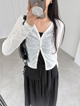 breeze button cardigan