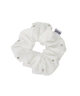 STUD SCRUNCHIE_WHITE
