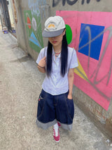 Rank denim pants