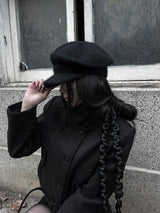soft knit beret cap (2color)