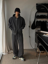 ASCLO リベットポイントスウェットパンツ (3color)