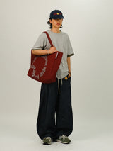 NL Non-Fade One Tuck Denim Linen Curved Pants