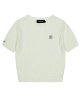 CABLE HALF SLEEVE KNIT