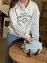 ボストンエンブロイダリーフードTシャツ (3color)