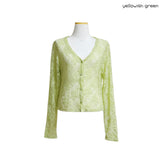 (3color) Flower Lace Soft Cardigan