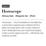 MUZMAK Reusable Glam Design Nail Tip Horoscope(Ballerina)
