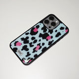 Soft Pop Leopard Phone Case Soft Blue (BK_Epoxy)