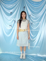 blue stripe skirt