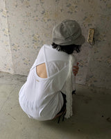 Back Hole Cotton Tee