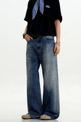 Blue Washed Cleanfit Jeans