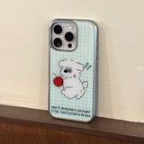 cherry drop silver epoxy case