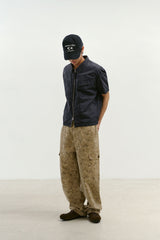 ビンテージウォッシュドフラップポケットワークシャケット (Washed Charcoal)