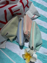 Terry flat pouch - lemon , S size