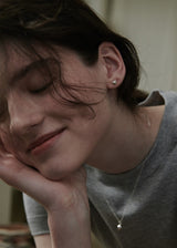 [925 silver] Deux.silver.137 / フルハートピアス (7mm)(シルバー)