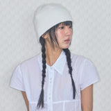 boki pocket beanie white