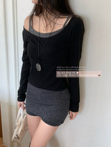 Roana Layered Camisole Long Sleeve Set