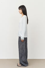 Oki Striped Wide Denim