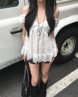 ローライズ ダークデニム ショートパンツ
