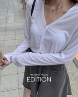 【MADE】Ribbed summer cardigan