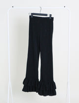 キューフリルカンカンニットブーツカットパンツ (leggings)