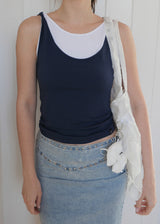 3-way Twist Sleeveless Top_Navy