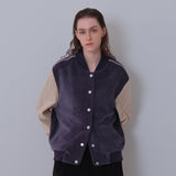 Navy/Cream Two Tone Varsity Jacket