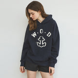 セイントオーバーフィット フーディー スウェット シャツ_Navy