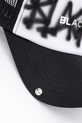 BBD グラフィティメタルロゴトラッカーメッシュキャップ (Black)